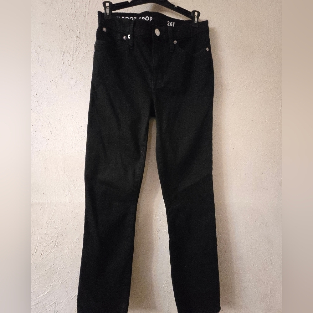 J. Crew Black Boot Cut Jeans